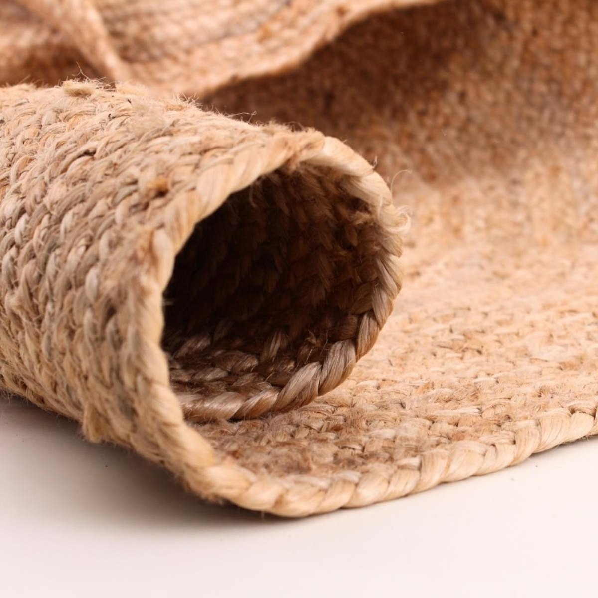 Tapis rond en jute 120cm naturel, ORNAMI