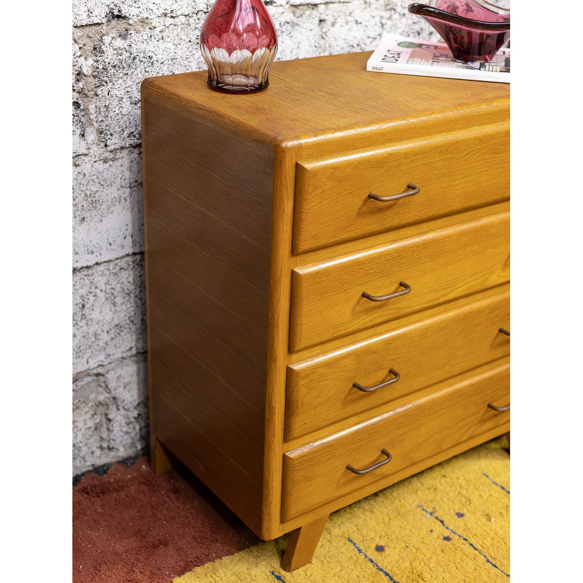 Commode contemporaine Olga N°1132 - Bon état argenté, DEBONGOUT