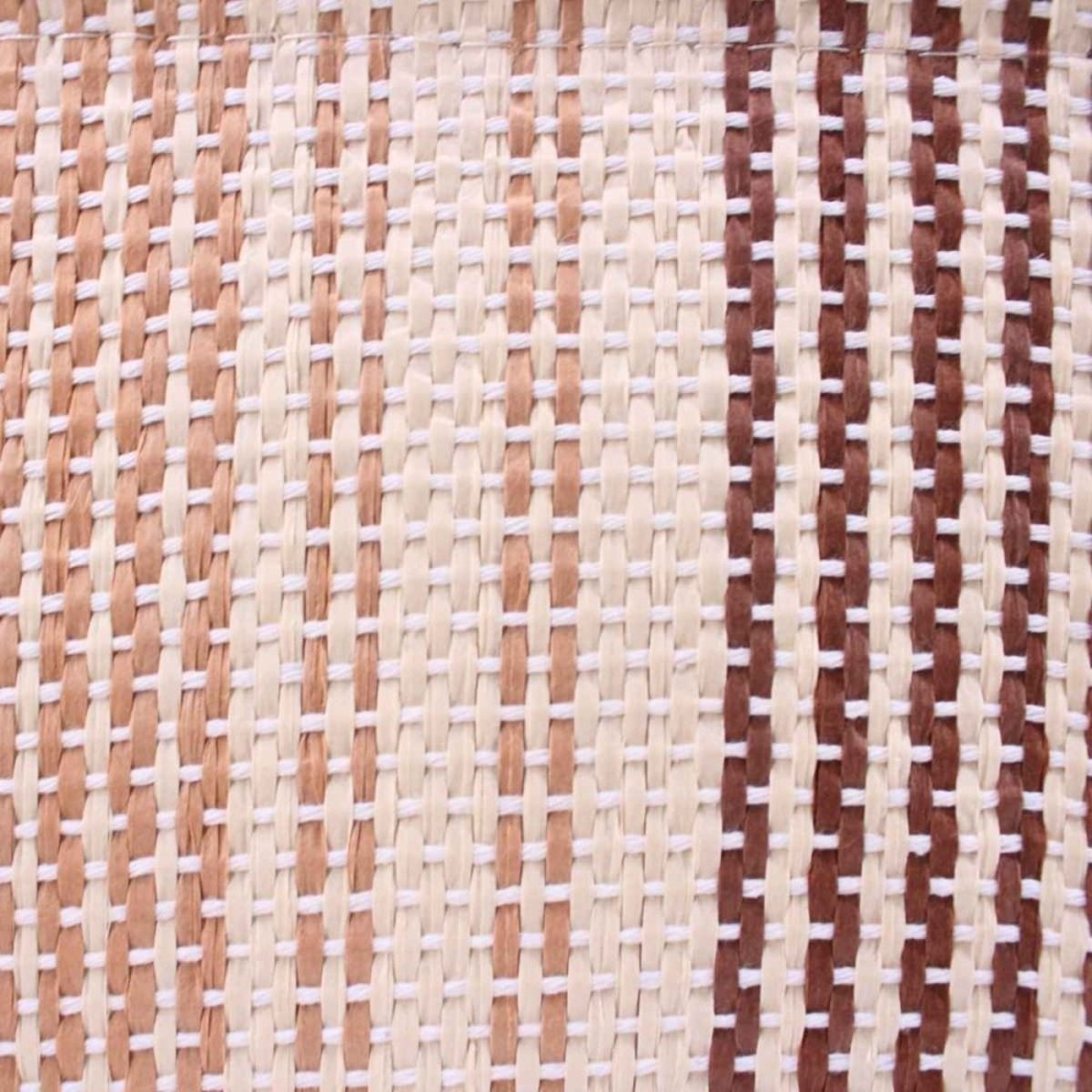 Set de 3 paniers rectangulaire en corde de papier beige, ORNAMI