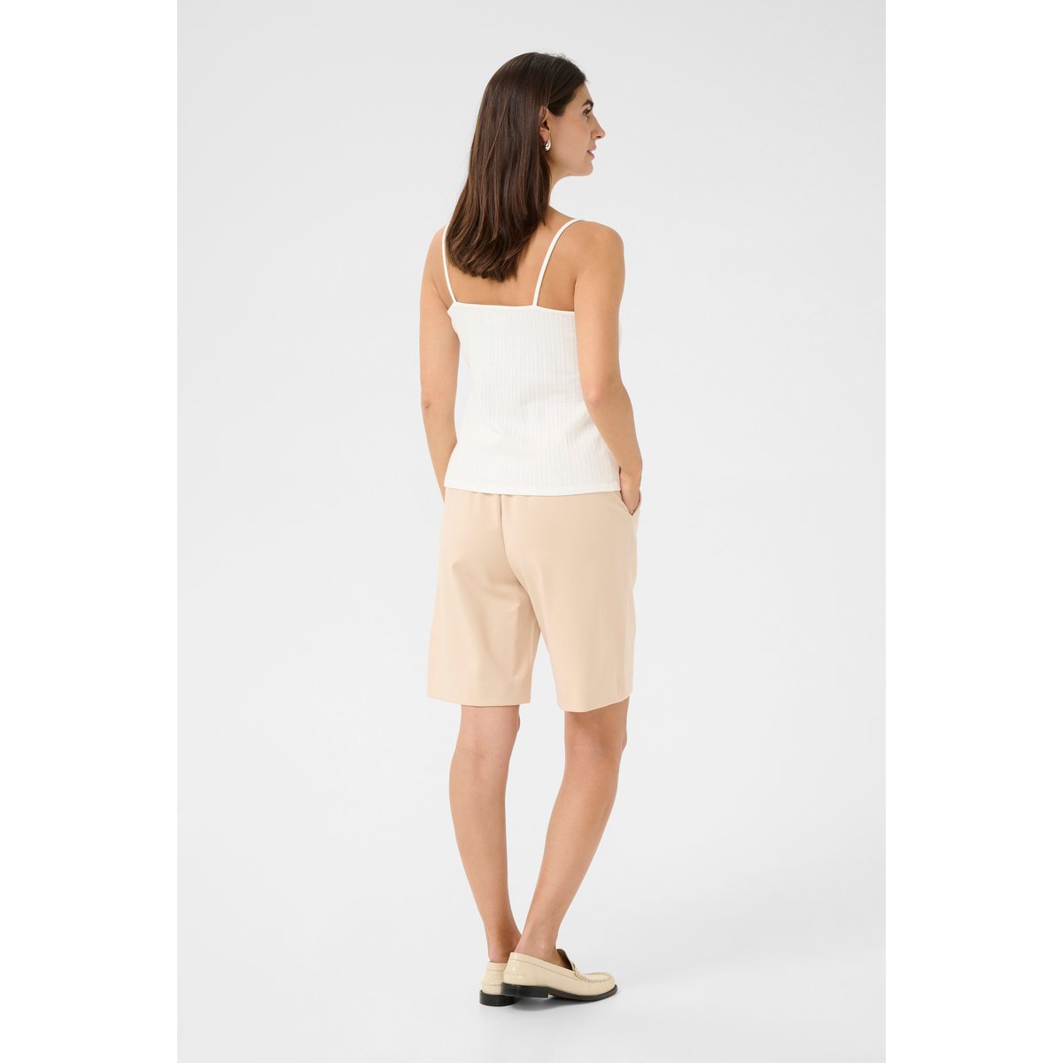 Sleeveless blouse blanc spring gardenia, CULTURE