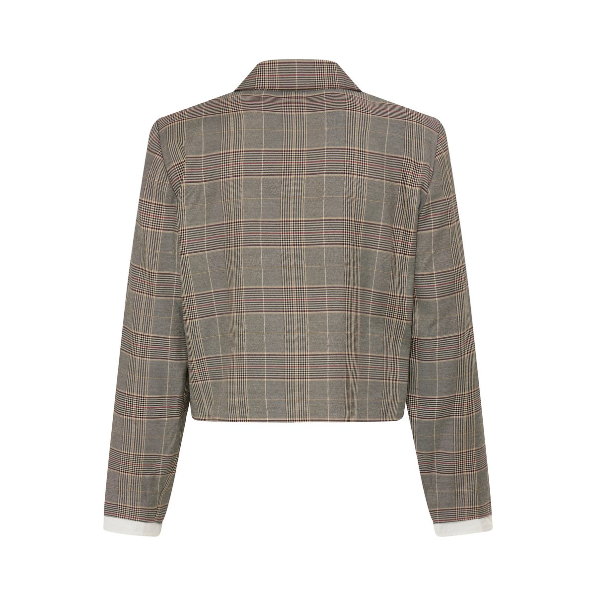 Blazer noir beige black/toasted check, ICHI