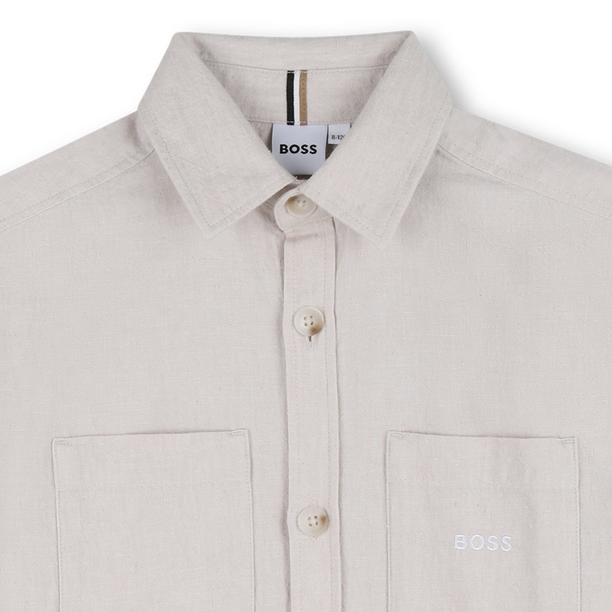 Chemise manches courtes ivoire, BOSS KIDSWEAR