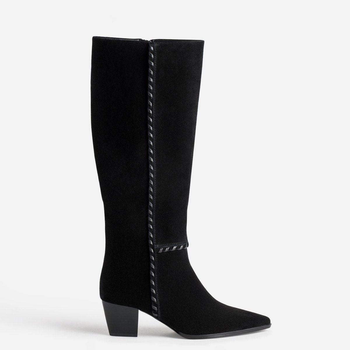 Botte À Talon en cuir MALIKA noir, ERAM
