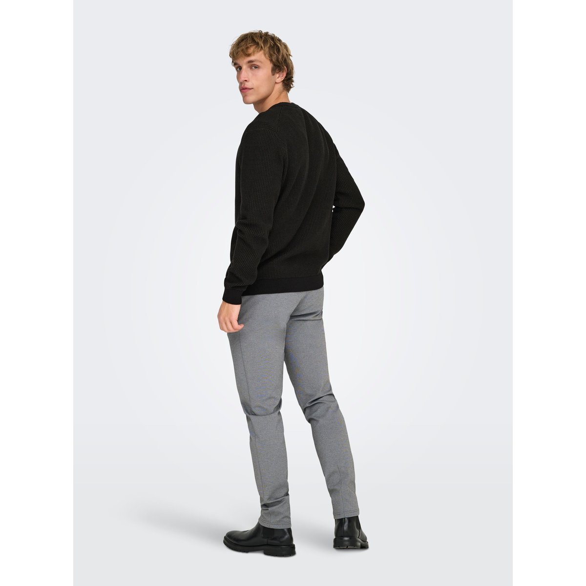 Pull En Maille black 1, ONLY & SONS