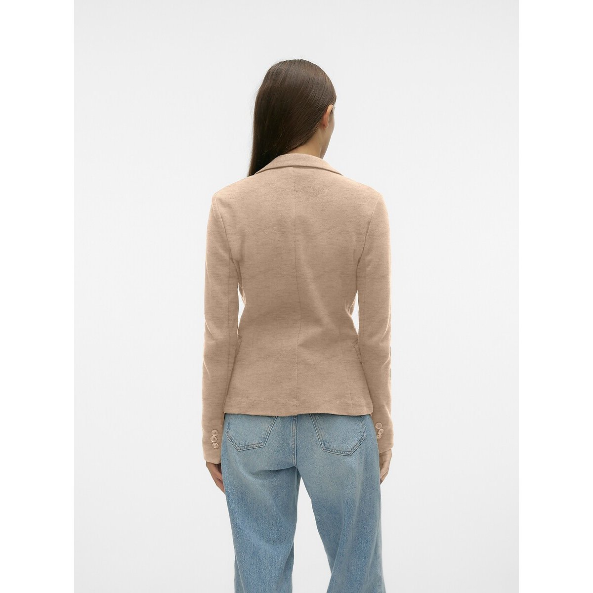 Blazer taglio dritto beige, VERO MODA