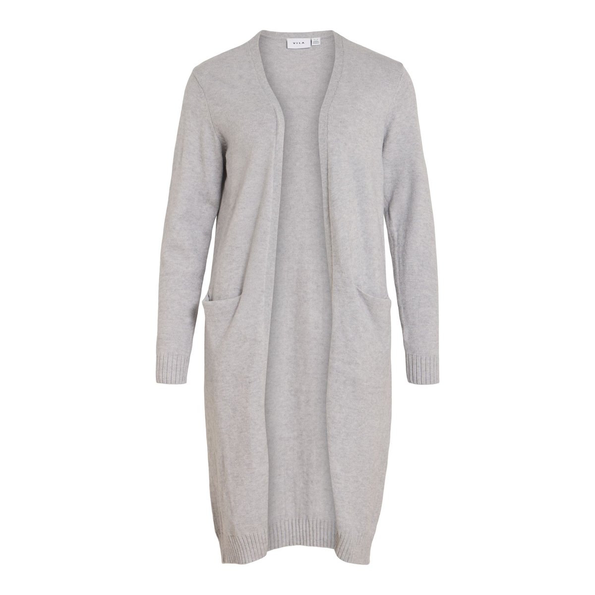 Cardigan En Maille gris - light grey melange1, VILA