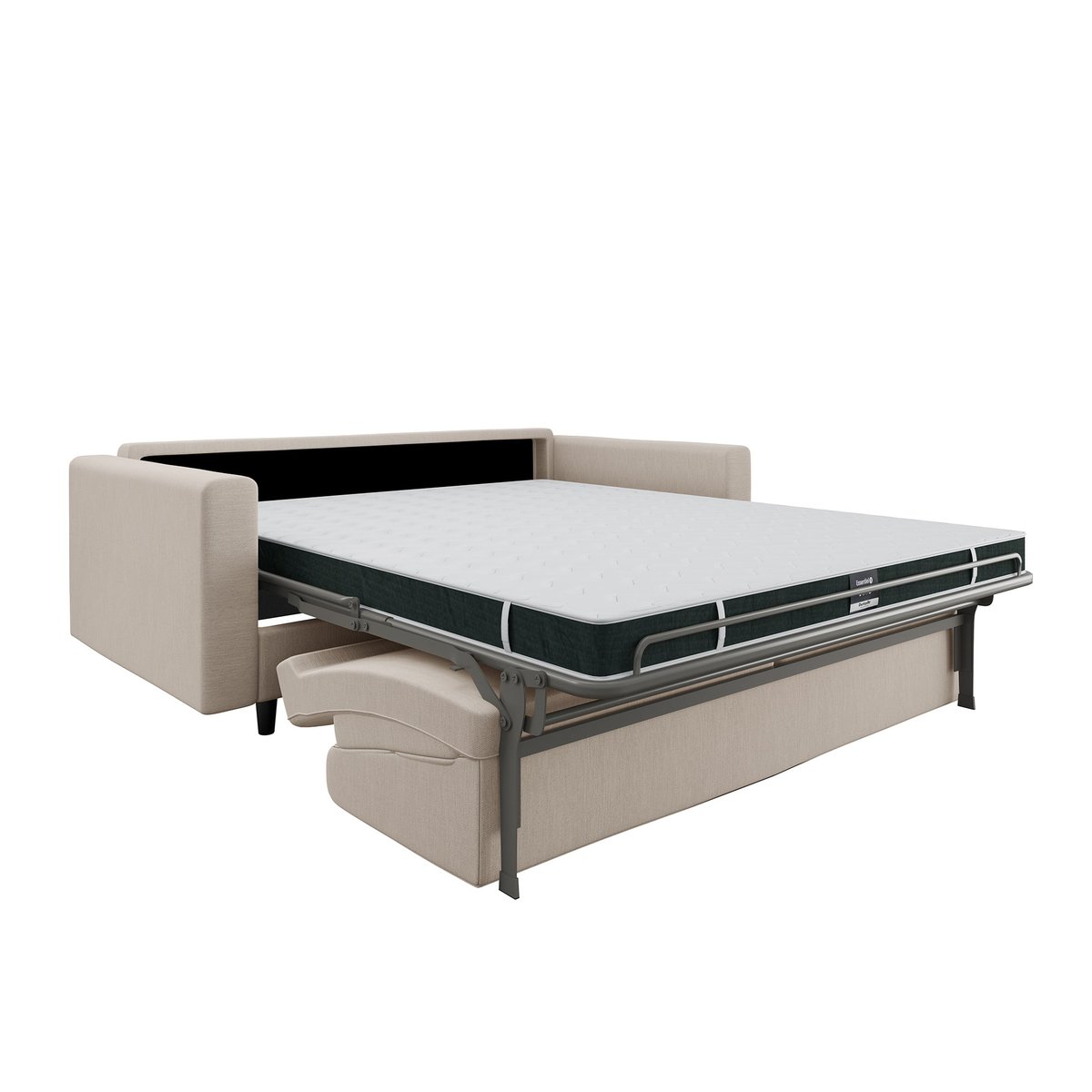 Canapé en tissu tramé Hailie Jade beige, SIA HOME