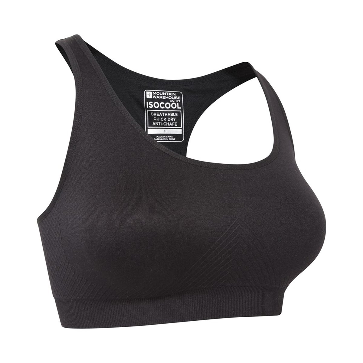 Brassière de sport MOTION noir, MOUNTAIN WAREHOUSE