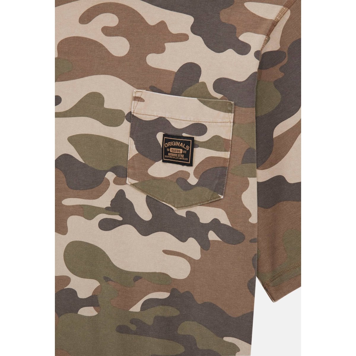 T-Shirt Camouflage camouflage, GUESS