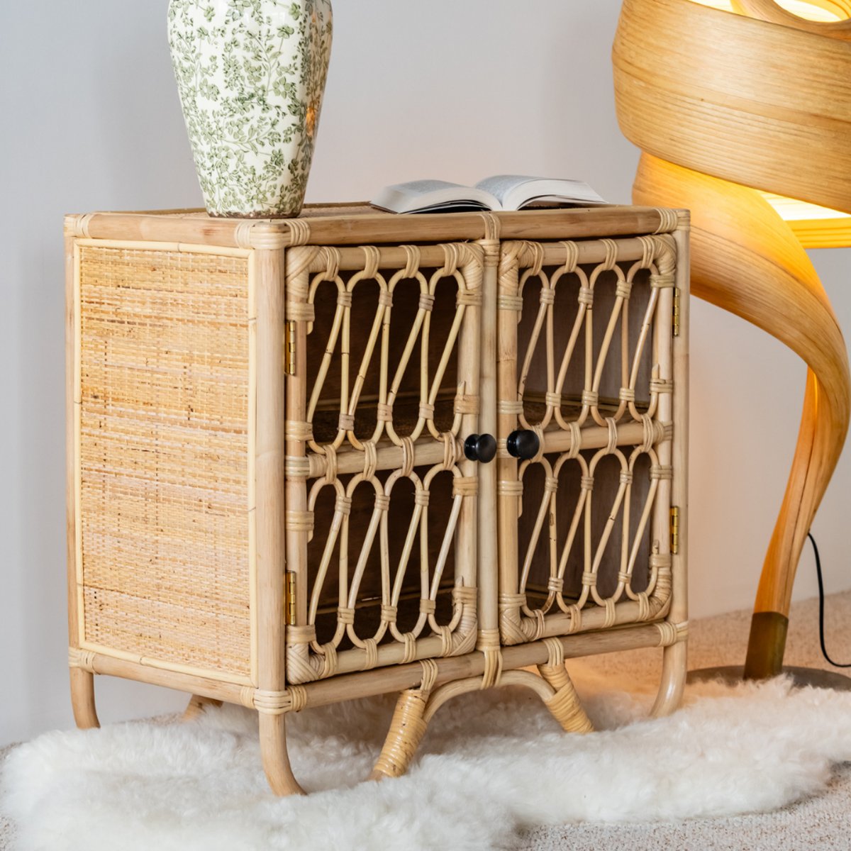 Petite console en rotin enfant YOGY naturel, HYDILE