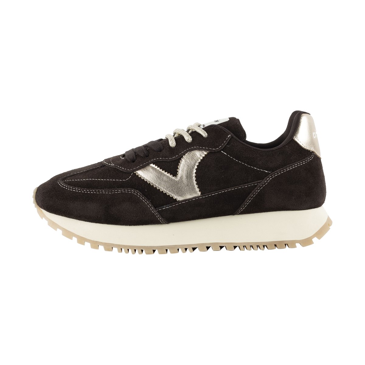 Basket Basse Cuir marron, VICTORIA