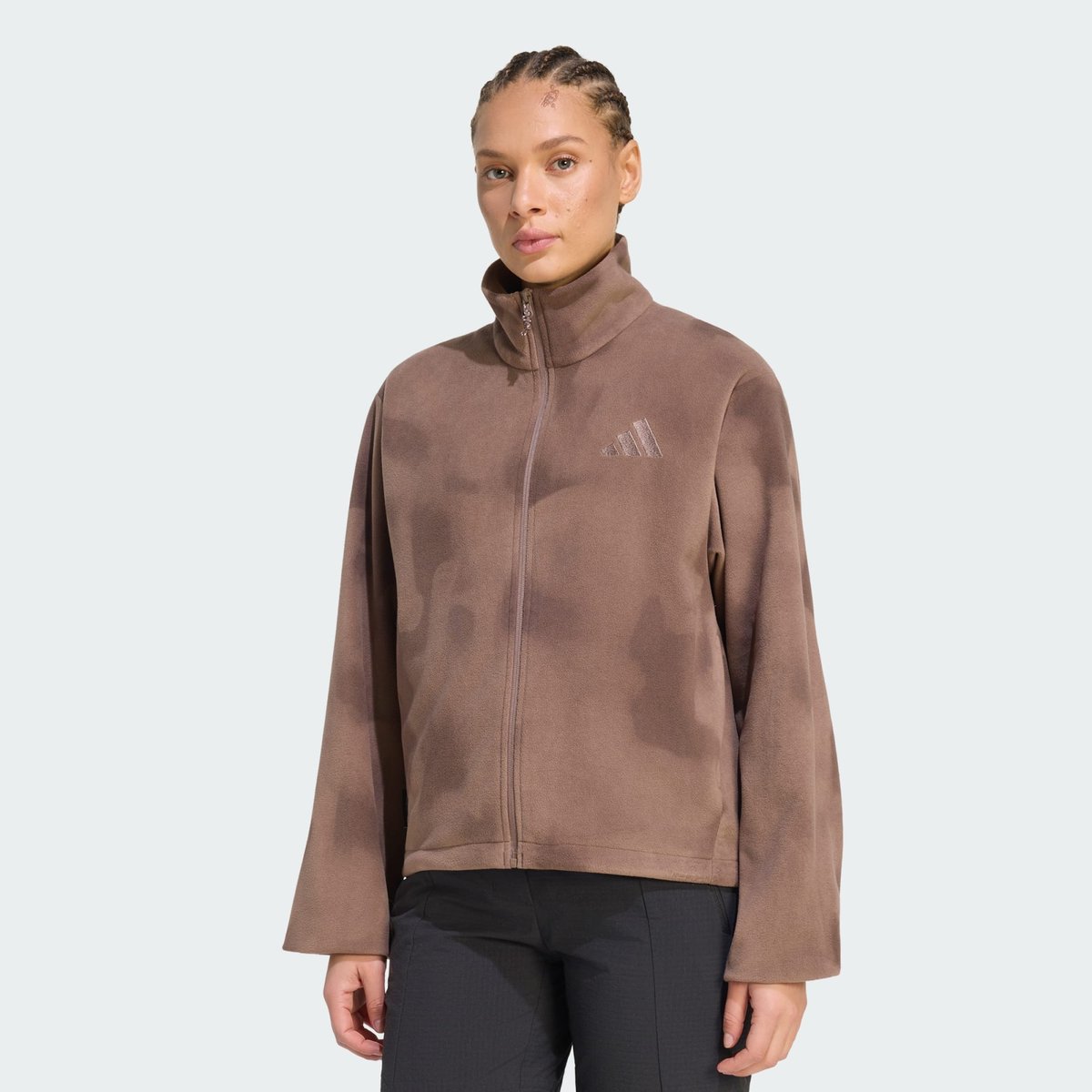 Veste Polaire Zip Intégral Climawarm Terrex Multi Veste Polaire Zip Intégral Climawarm Terrex Multi earth strata / brown, adidas Performance