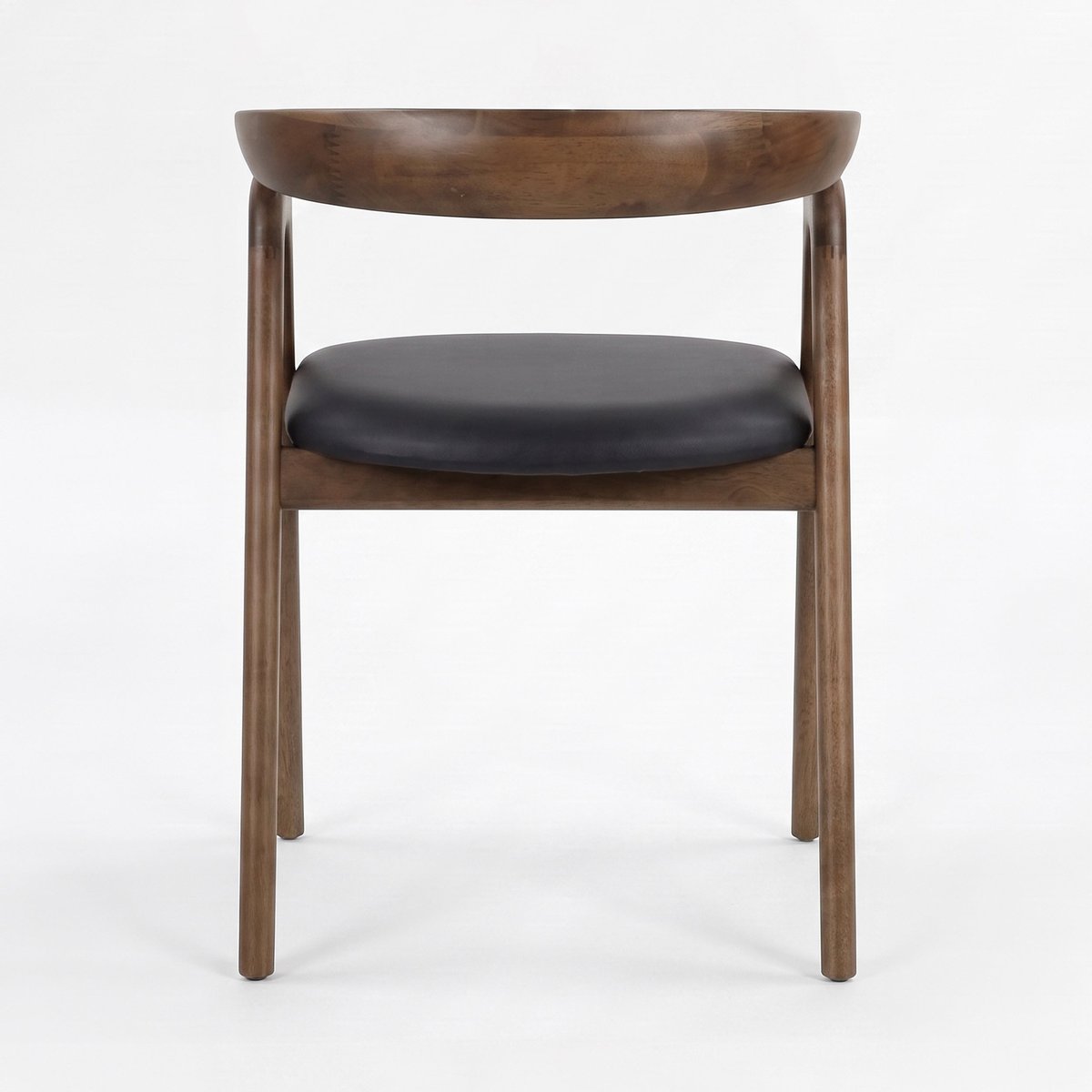 Chaise en cuir synthétique - HAWA marron, MAISON PAVANE