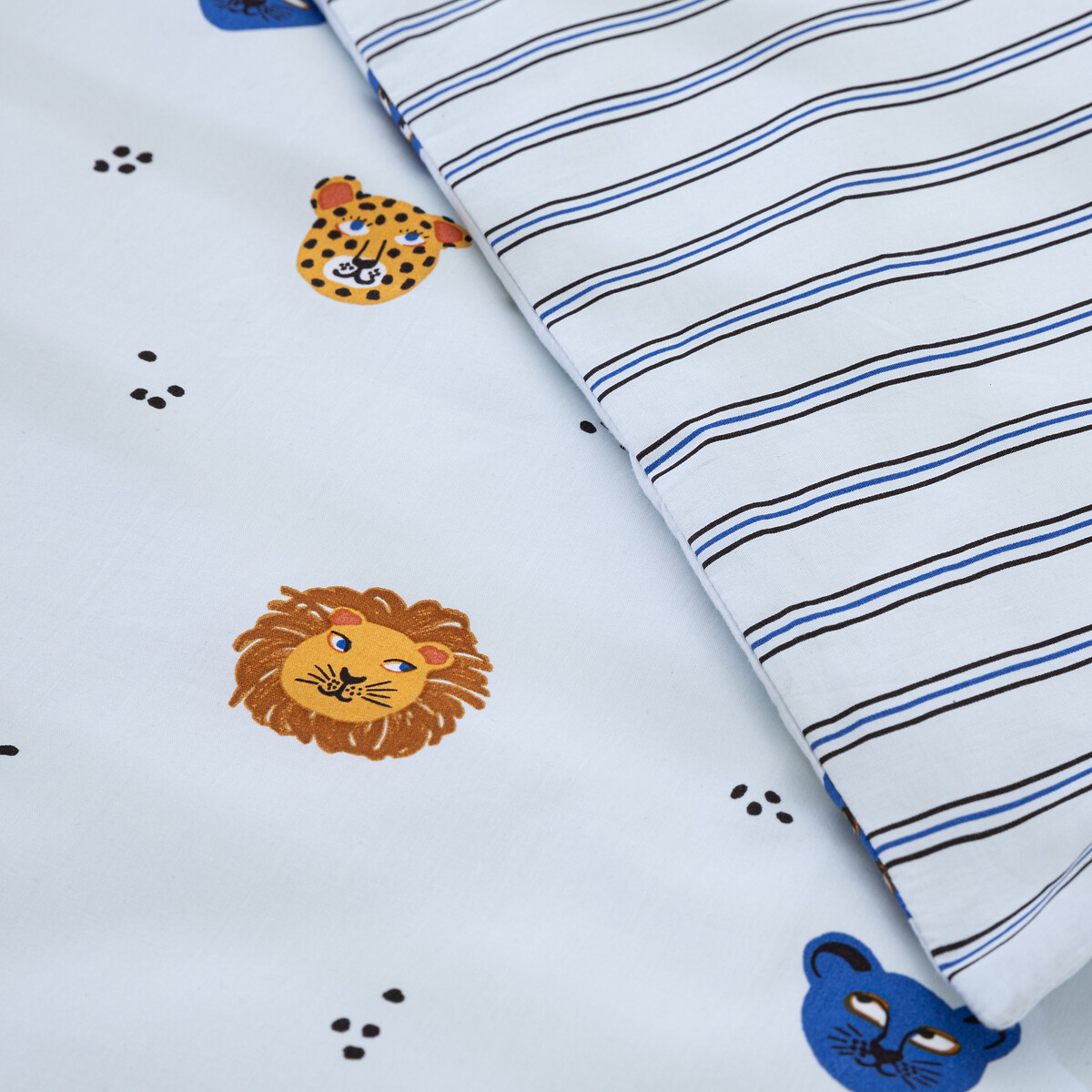Copripiumino per neonato, percalle di cotone, stampa con animali, PETITE SAVANE fantasia animalier, LA REDOUTE INTERIEURS