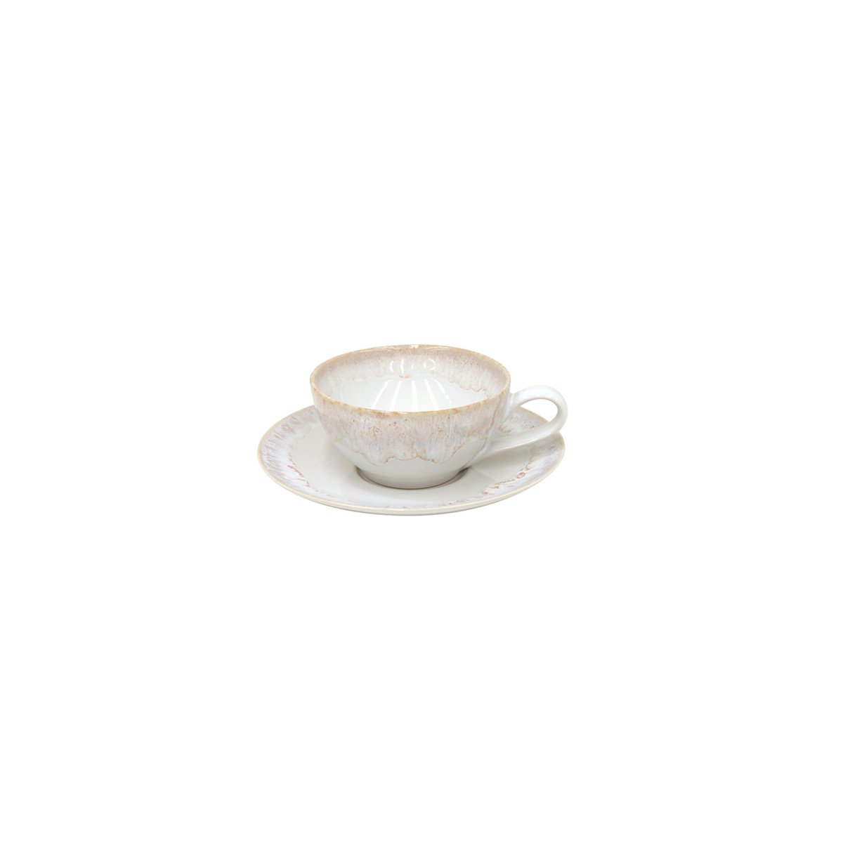 Tasse à Thé et Soucoupe Taormina, Casafina by COSTA NOVA white, COSTA NOVA