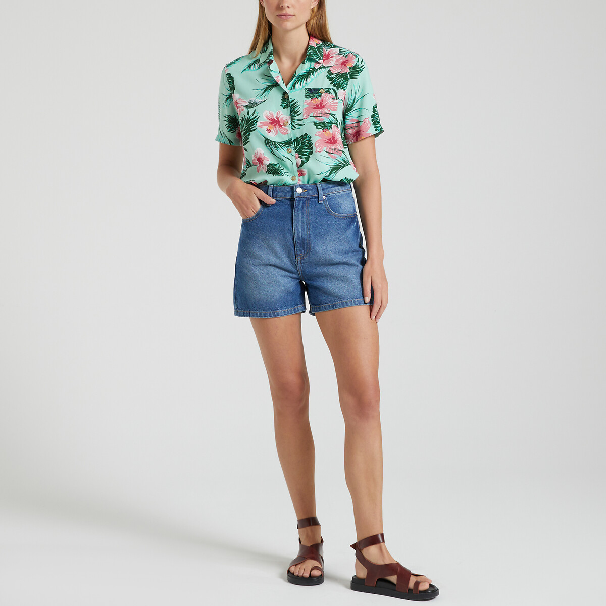 Chemise Beach Resort vert menthe, SUPERDRY