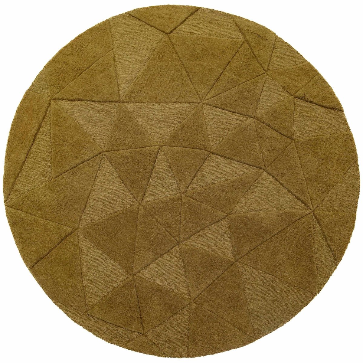 Tapis en laine rond SHARD or, FLAIR RUGS