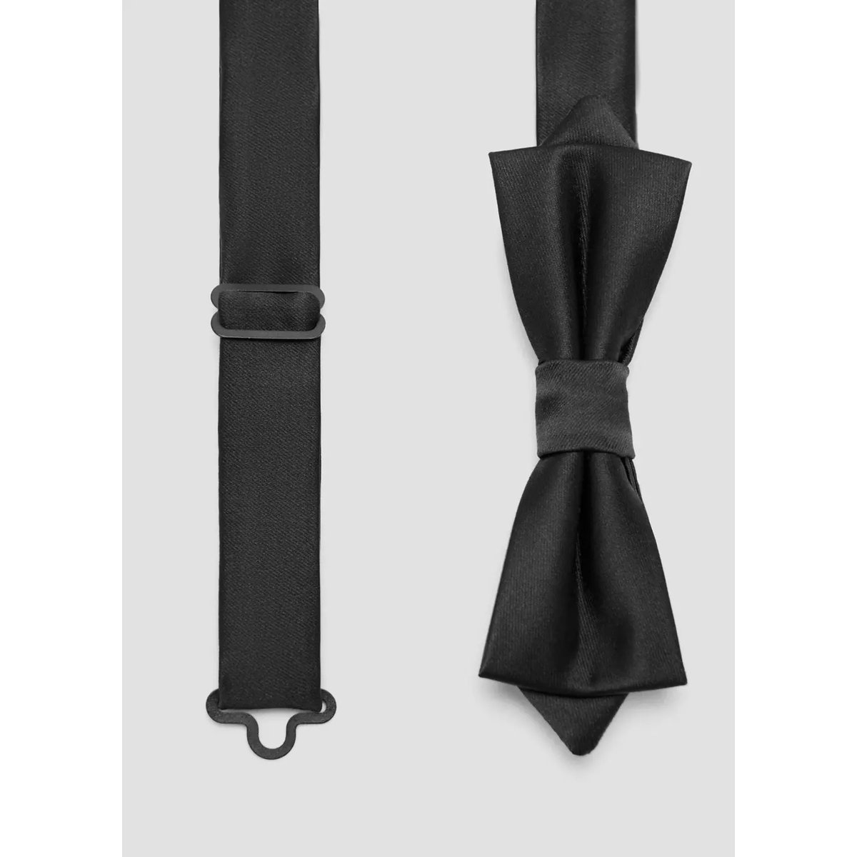 Nœud papillon classique pointe diamant noir, MANGO MAN