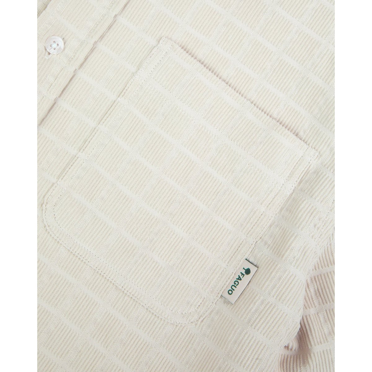 Chemise en velours beige, FAGUO