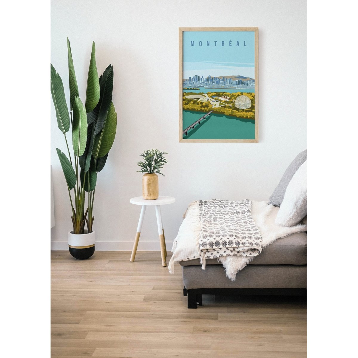 Affiche ville Montréal blanc, L'AFFICHERIE