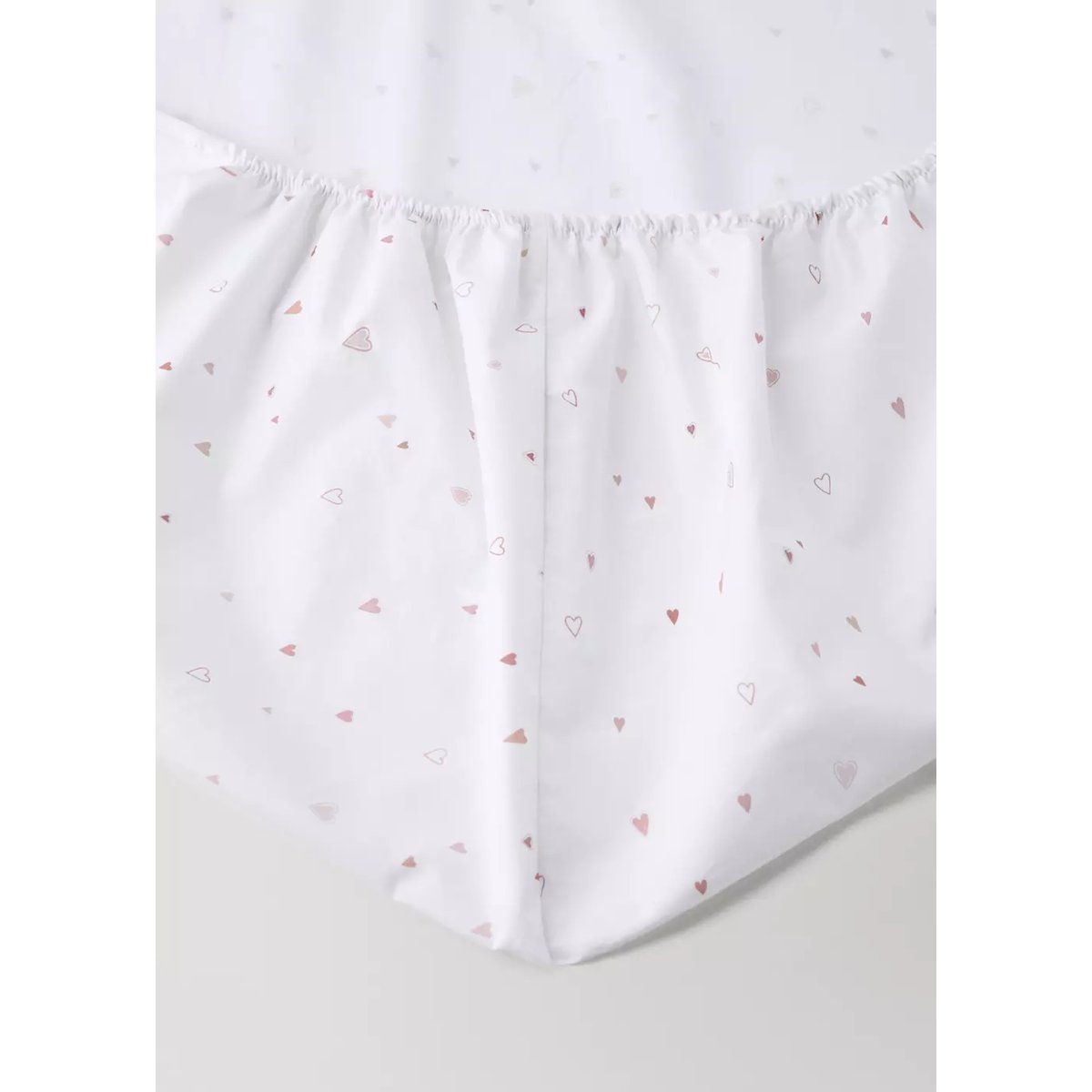 Drap-housse coton imprimé lit 90 cm nude, MANGO HOME
