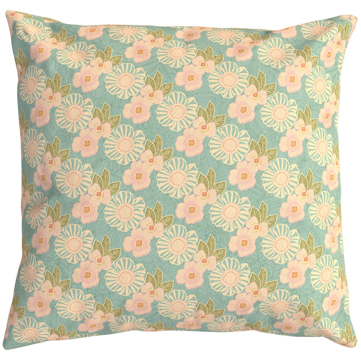 Housse de coussin extérieur THAIS bleu, VENT DE BOHÈME