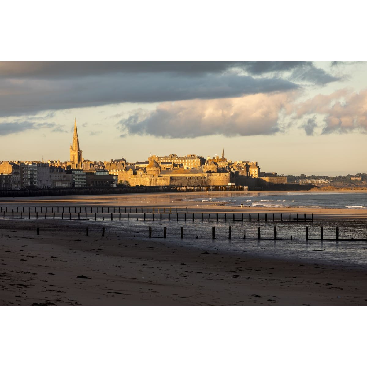Tableau Mural Plage Du Sillon Saint-malo PLAGE tableaux sur toile-marron, CEANOTHE