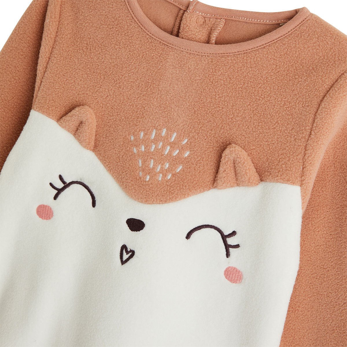 Pyjama enfant 2 pièces en polaire Aimée rose, PETIT BEGUIN