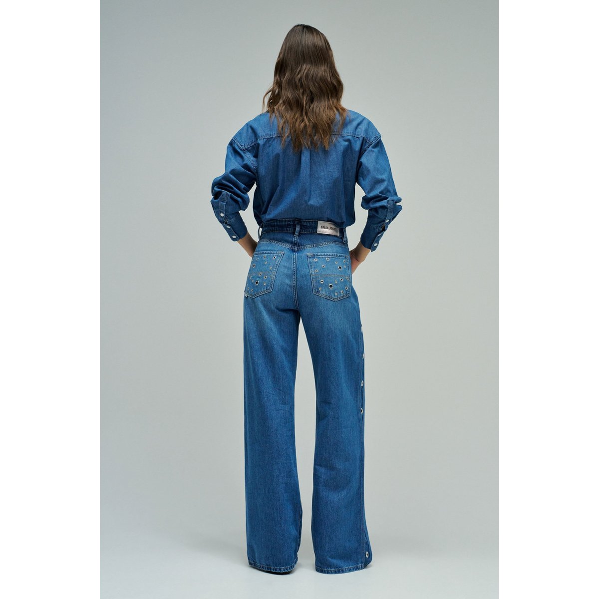 JEAN WIDE LEG bleu, SALSA JEANS