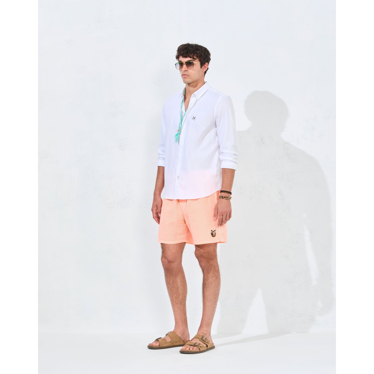 Chemise en coton OXFORD TOGS blanc, CHEVIGNON