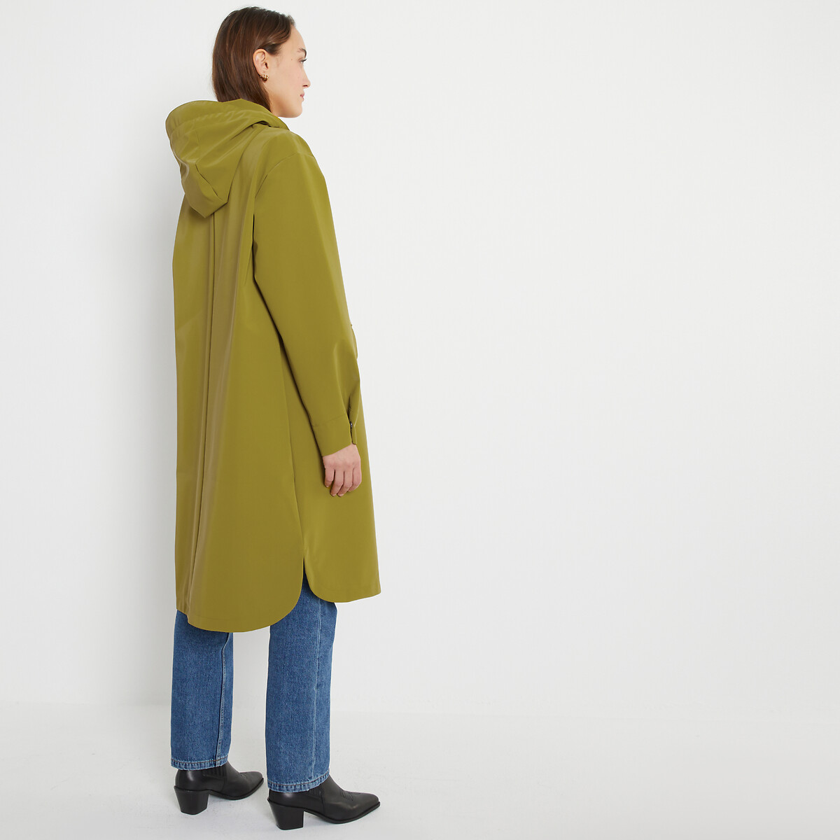 Ciré oversize à capuche, Signature PRISCA vert kaki, LA REDOUTE COLLECTIONS