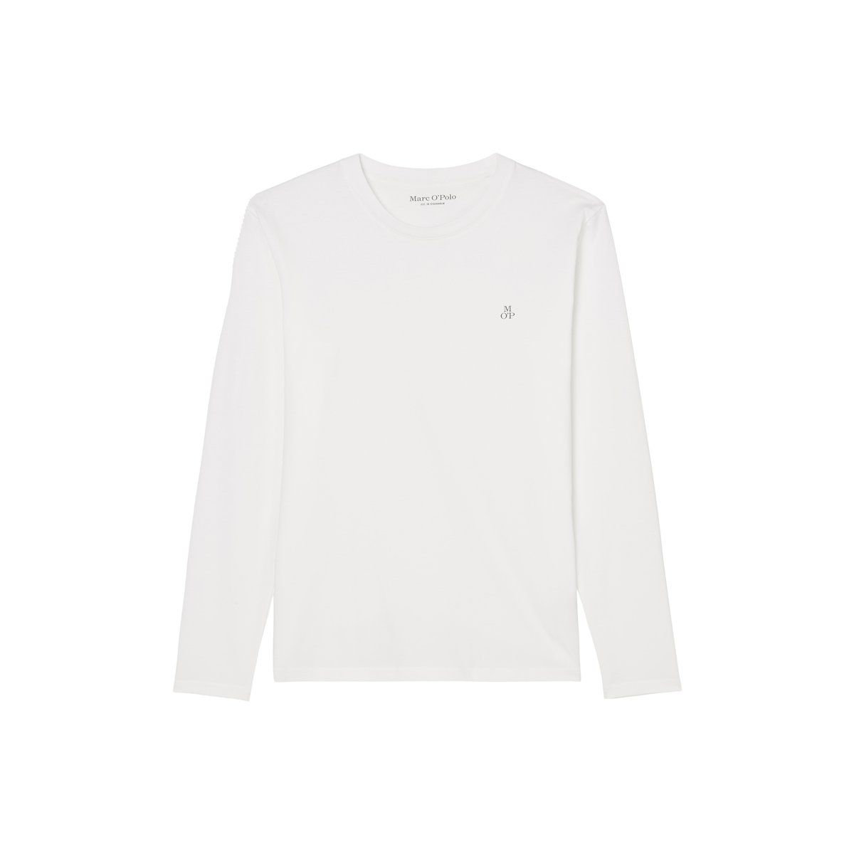 Manchette longue shaped en pur coton biologique blanc, MARC O'POLO