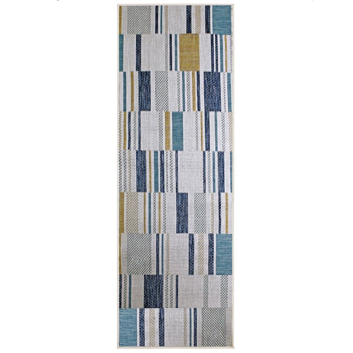 Tapis extérieur long ROSCO bleu, FLAIR RUGS