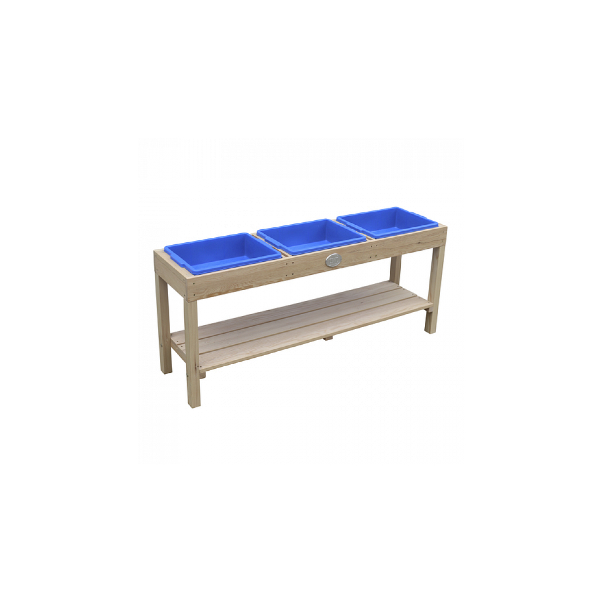 AXI Table d'activite 3 containers Naturel Marron couleur unique, AXI HOUSE