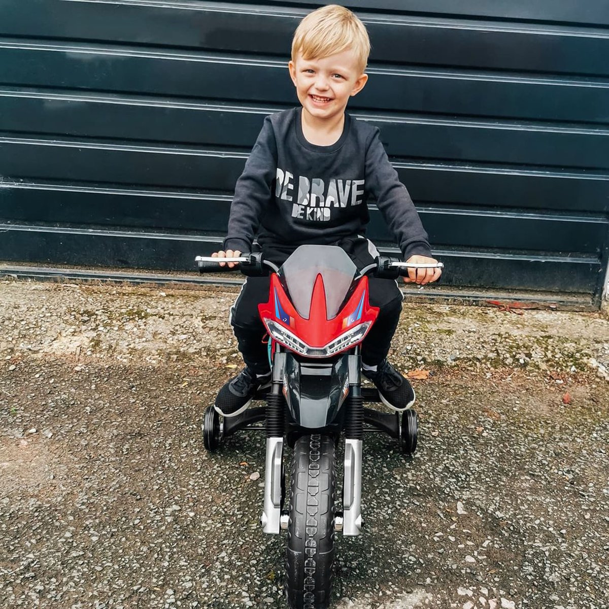 Moto électrique à conducteur assis Plastique rouge, HOMCOM