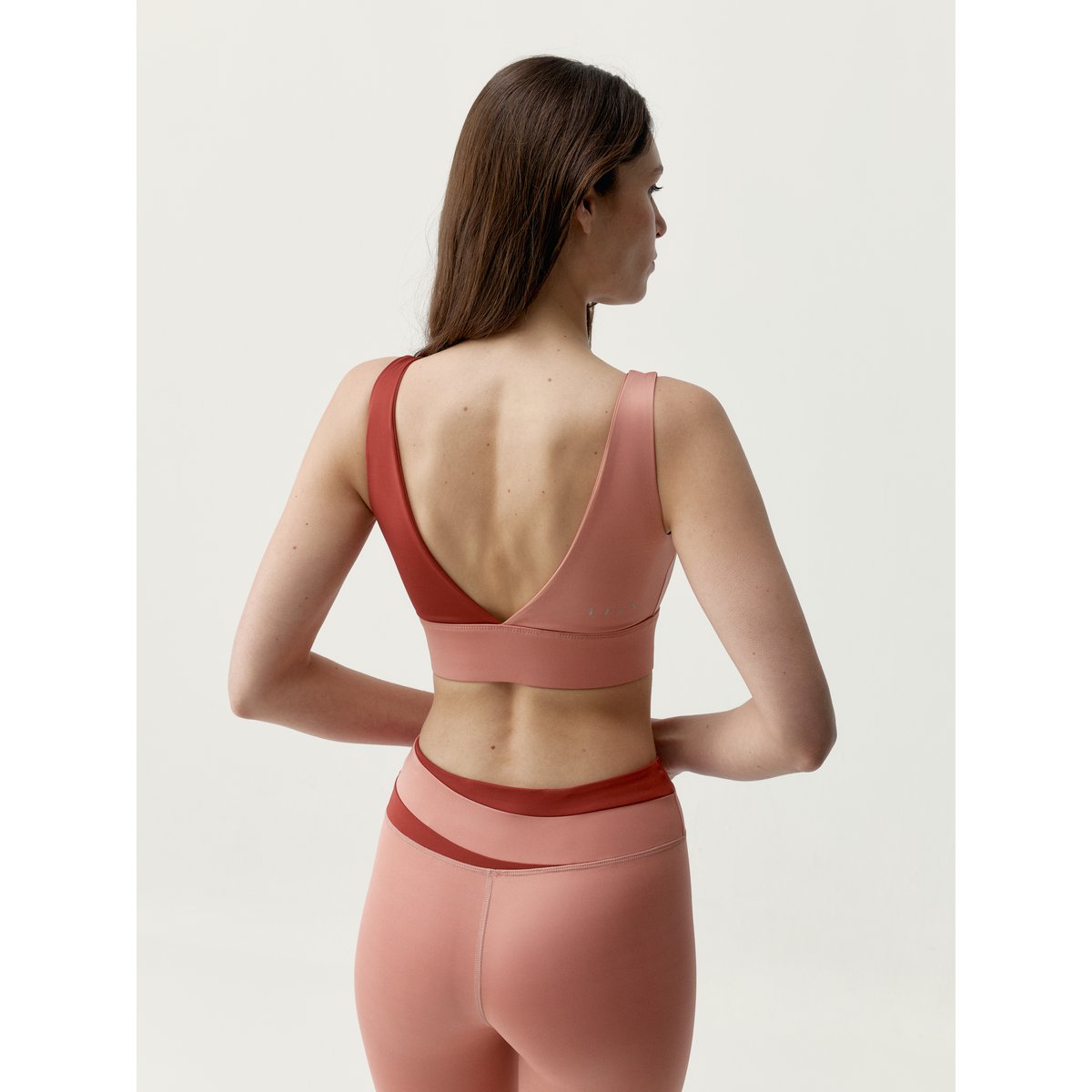 Brassière de Sport Réversible Performance Fixation Moyenne KATE orange/rouge, BORN
