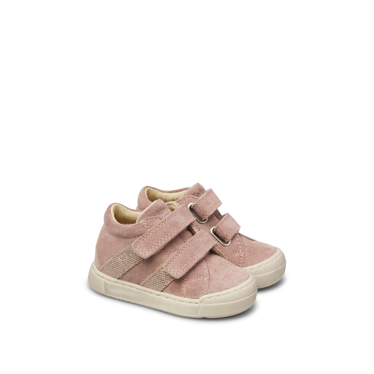 Baskets en suède GAZER VL rose poudré-blanc, FALCOTTO