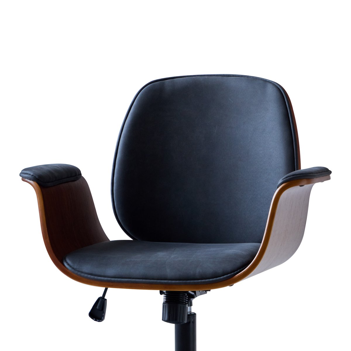 Chaise de bureau en bois, KOLDING noir, NORDLYS