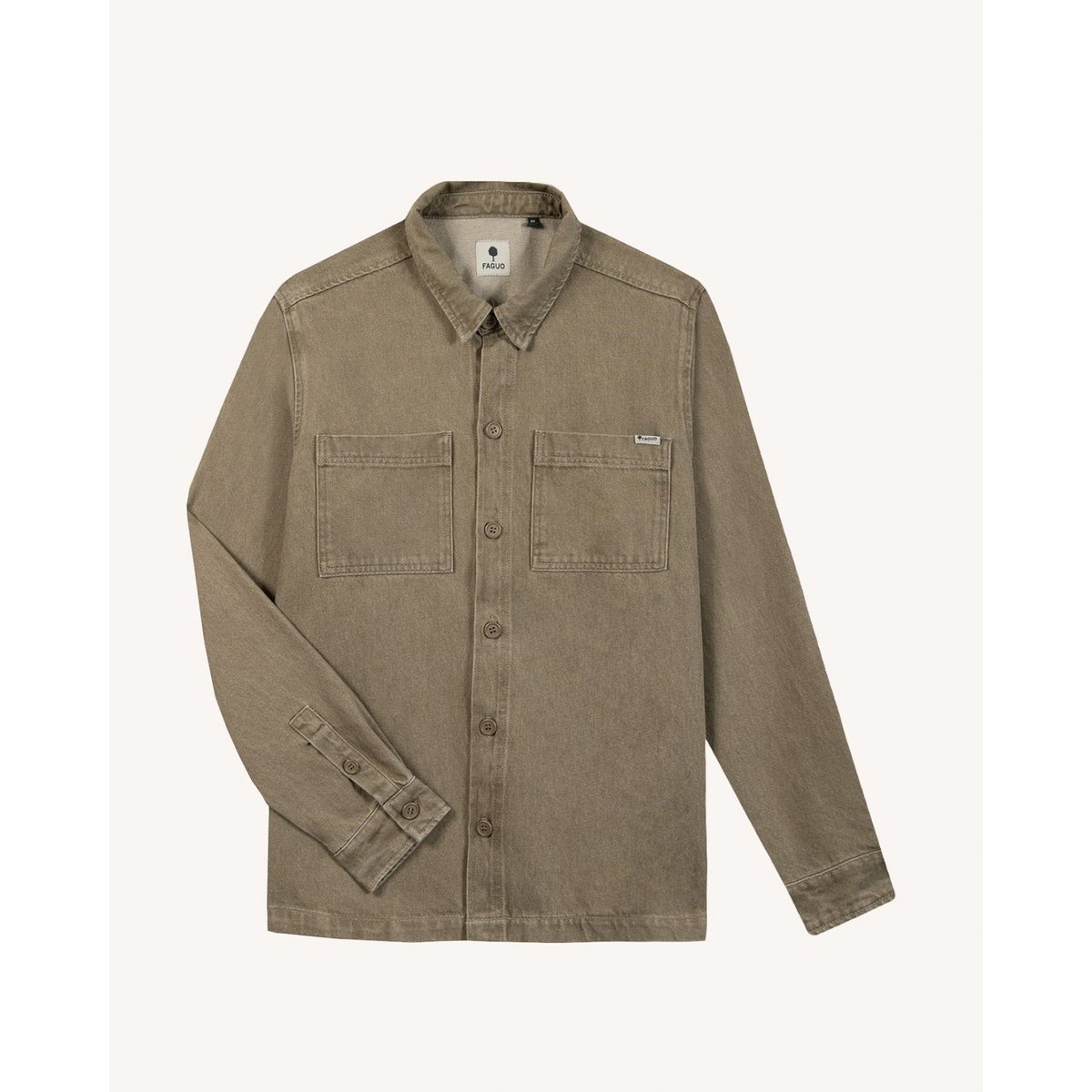 Sur-chemise denim sable, FAGUO