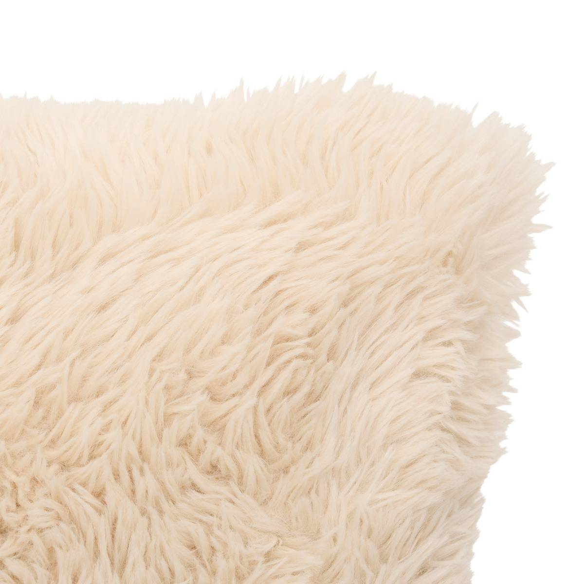 Coussin carré DUVIA beige lin, ATMOSPHERA