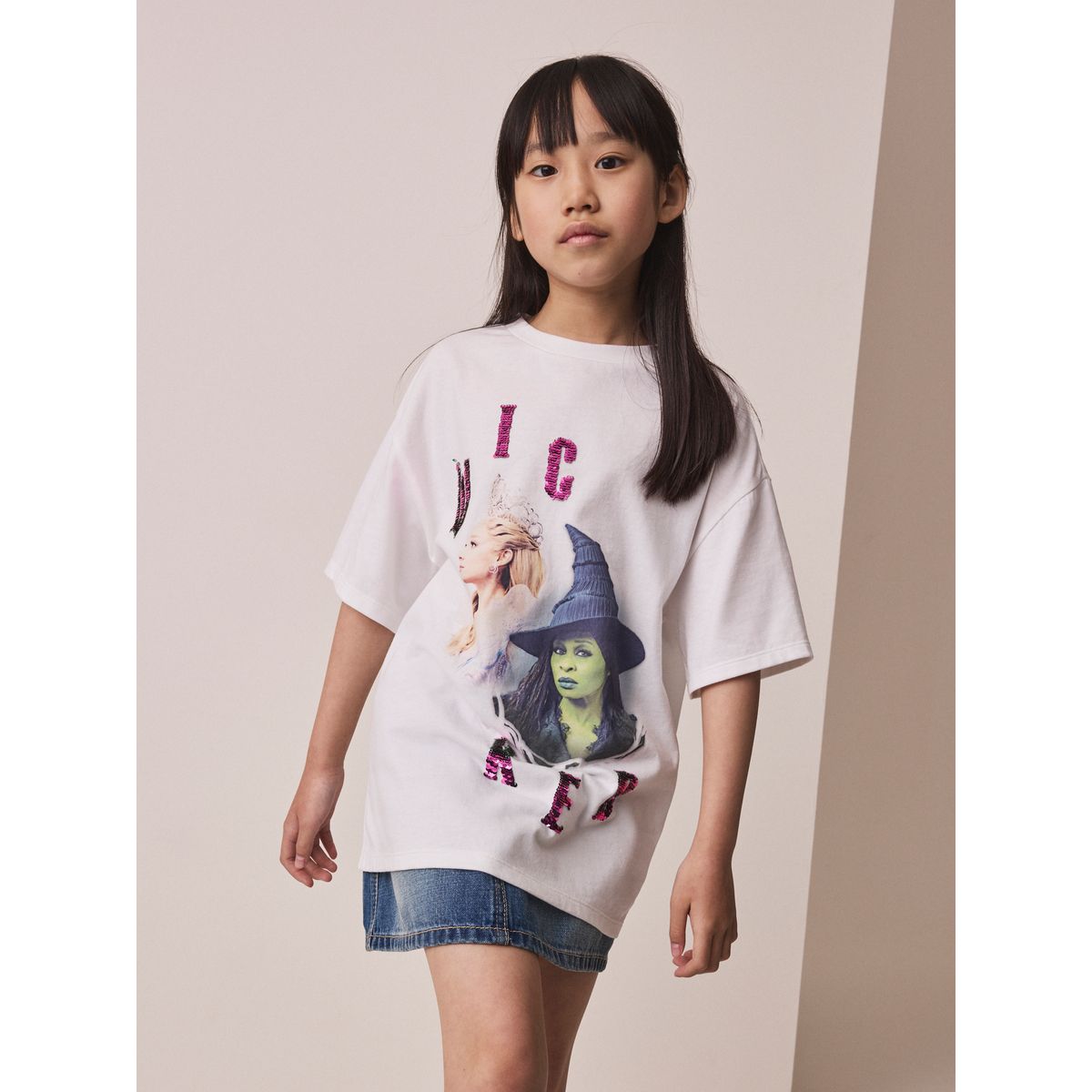 T-shirt oversize à sequins wicked blanc, NEXT