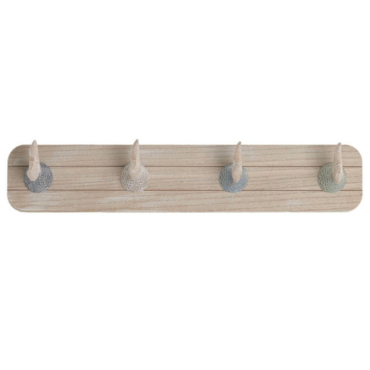 Portemanteau mural bois poissons 60x11.5x13cm bois, WADIGA