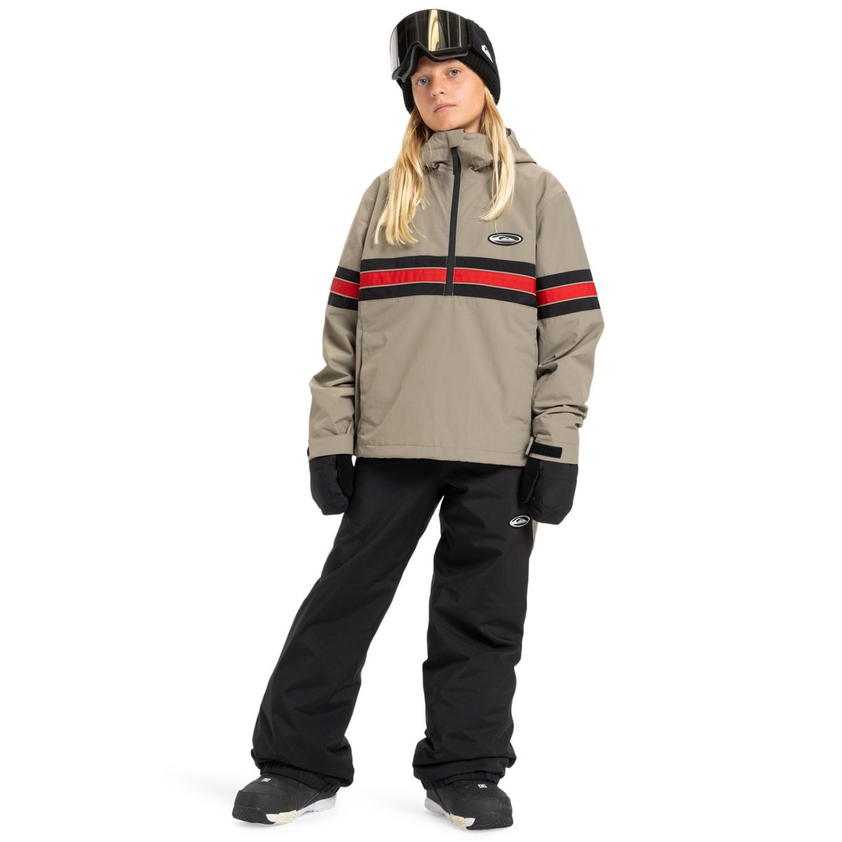 Veste de snow technique STEEZE beige fallen rock, QUIKSILVER