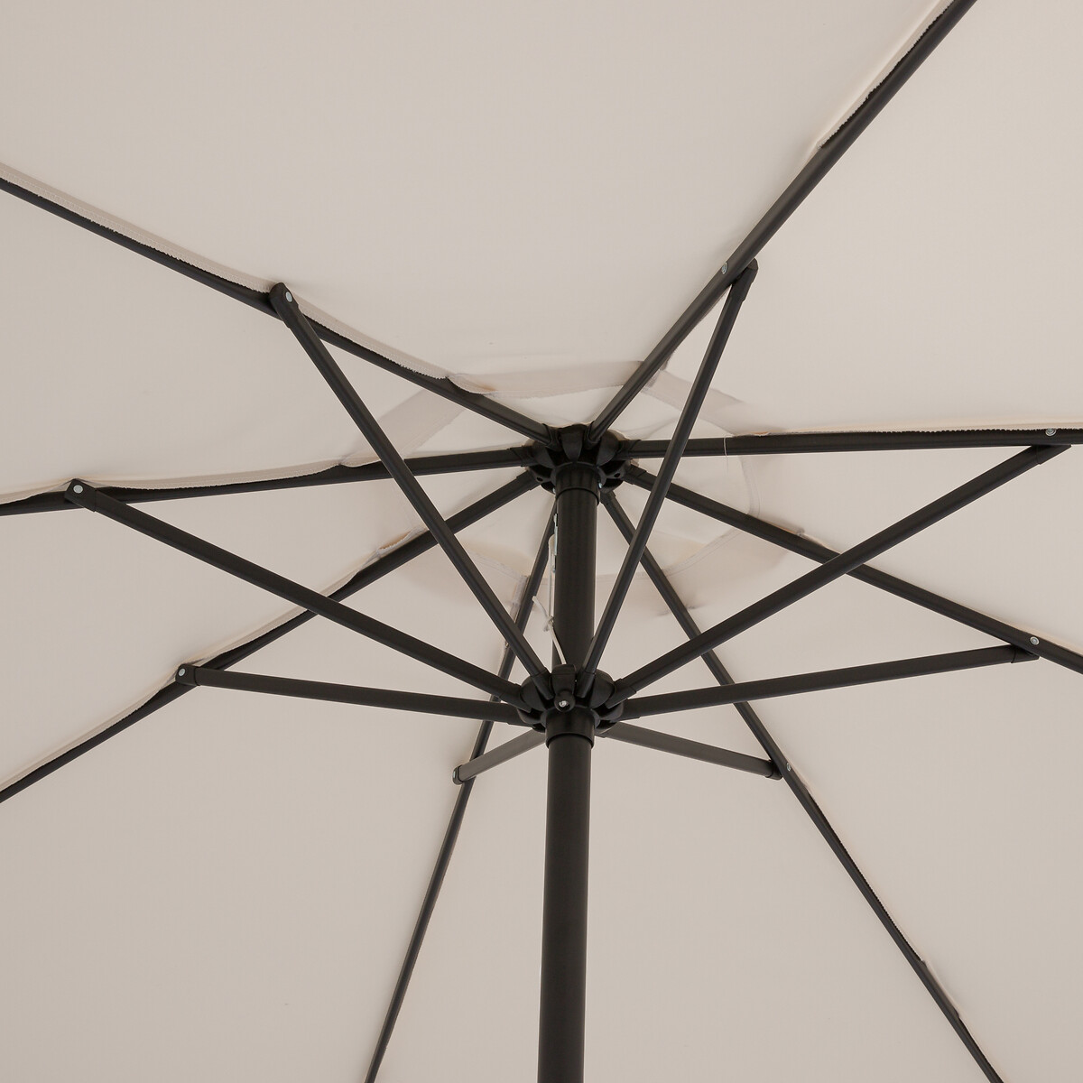 Parasol XXL double volants, LAGOA blanc/bleu, LA REDOUTE INTERIEURS