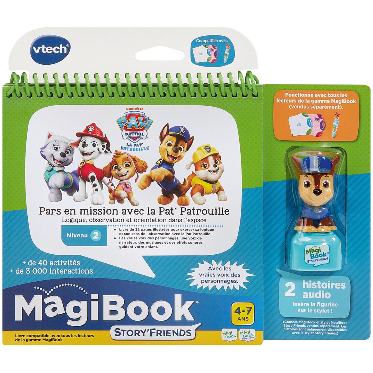 Livre interactif MagiBook Story'Friends-Livre Pat patroui couleur unique, VTECH