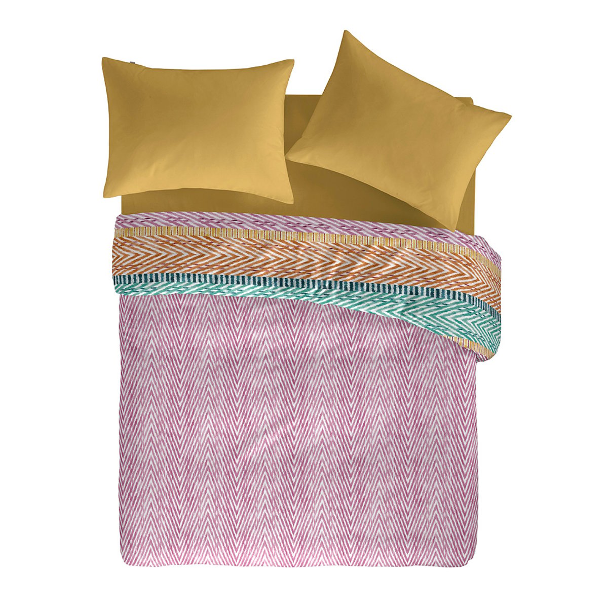 Housse de couette 100% coton ADDISON multicolore, NAF NAF HOME