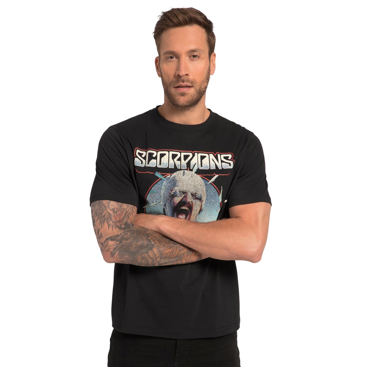 T-shirt du groupe Scorpions, manches courtes noir, JP1880