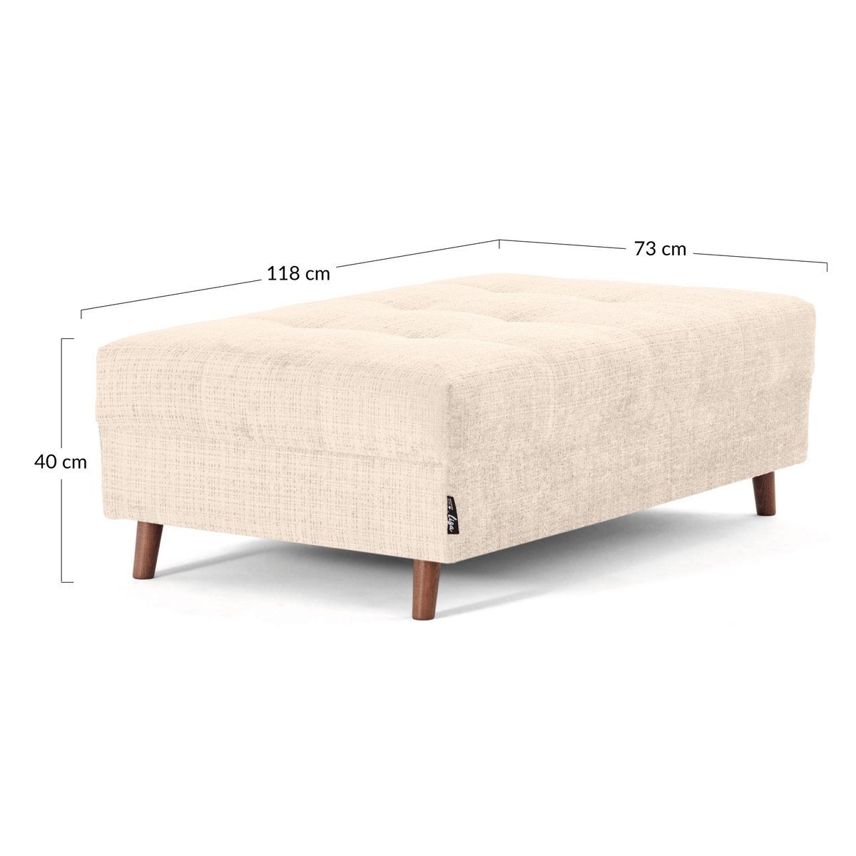 Pouf - RUNE gris, BEST MOBILIER