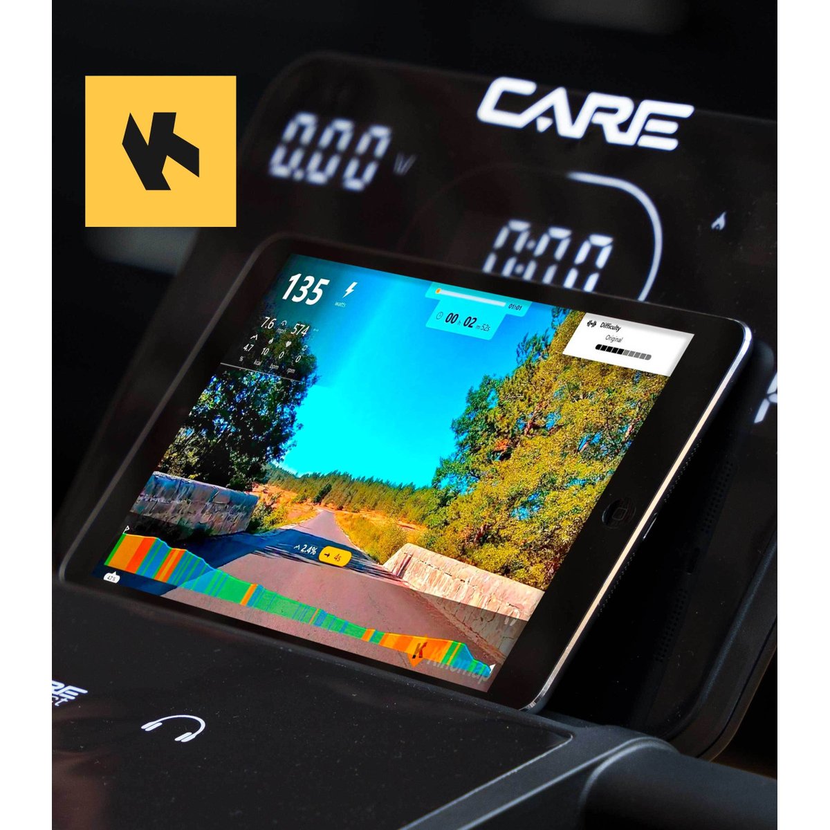 Tapis de course connecté - 16km/h - CARE - Jogger - KINOMAP noir, CARE FITNESS