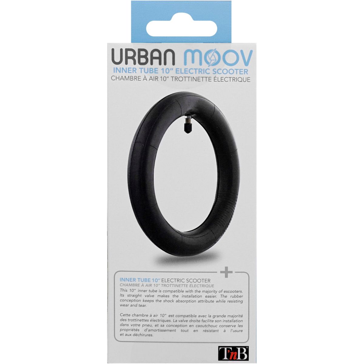 Chambre à air 8.5' pour trottinette électrique noir, TNB